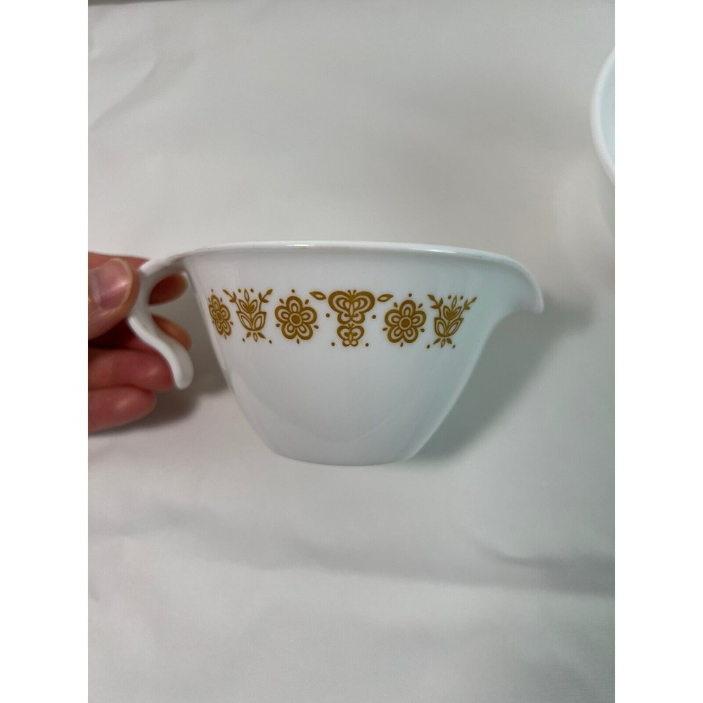 Vintage‎ Corelle by Corning BUTTERFLY GOLD Creamer & Sugar Bowl Set - Picture 3 of 6